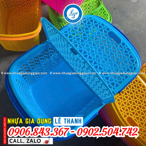 Giỏ nhựa đa năng có nắp Giỏ nhựa đa năng có nắp