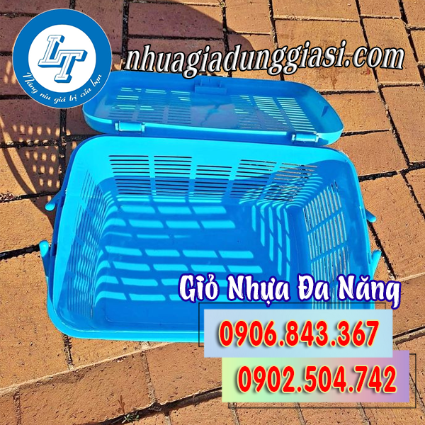 Giỏ nhựa đa năng có quai xách giữa