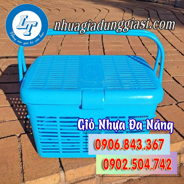 Giỏ nhựa đa năng có quai xách