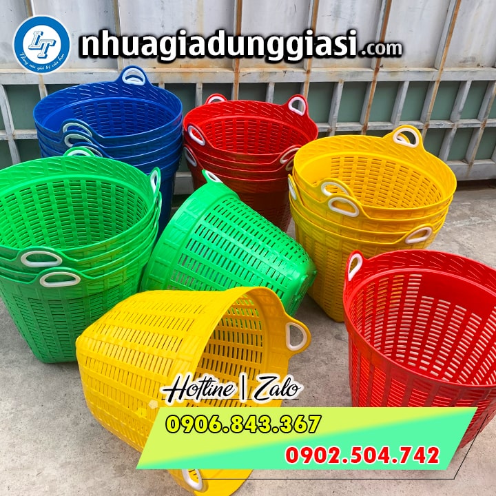 Giỏ nhựa đựng sầu riêng đủ màu Giỏ nhựa đựng sầu riêng đủ màu