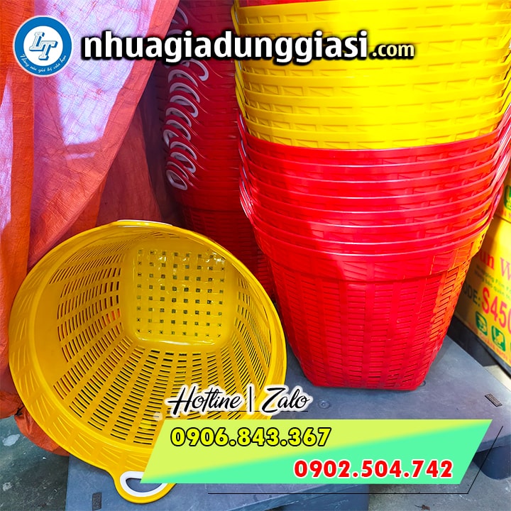 Giỏ nhựa đựng sầu riêng thiết kế lòng sâu