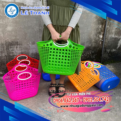 Giỏ xách đi chợ đủ màu Giỏ xách đi chợ đủ màu