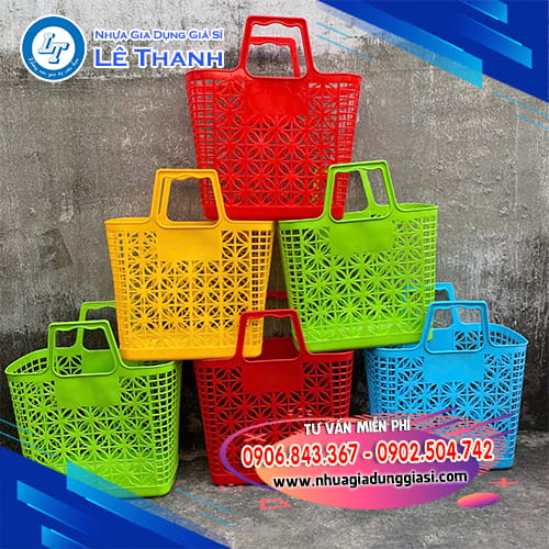 Giỏ xách đi chợ quai vuông Giỏ xách đi chợ quai vuông