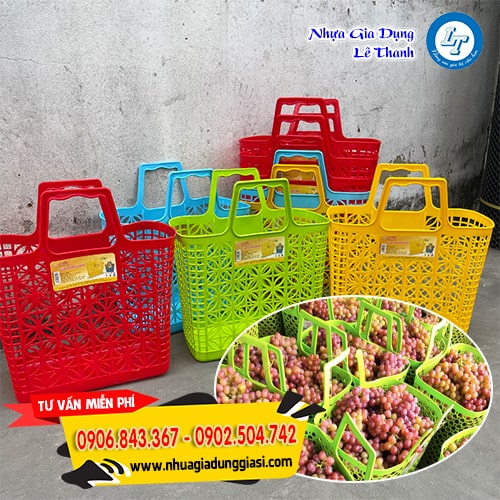 Giỏ xách nhựa đa năng tiện lợi Giỏ xách nhựa đa năng tiện lợi