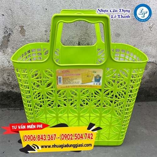 Giỏ xách nhựa vuông lớn Giỏ xách nhựa vuông lớn