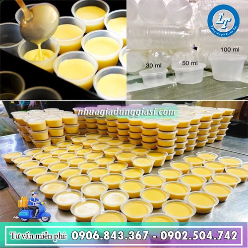 Hộp đựng bánh flan dai cứng bền bỉ Hộp đựng bánh flan dai cứng bền bỉ