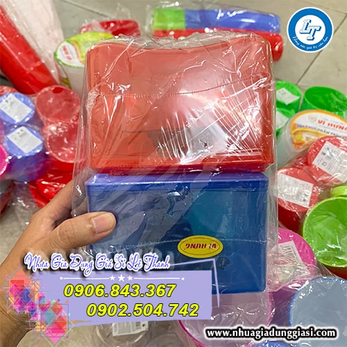 Hộp đựng khăn giấy bóng đẹp tươi sáng