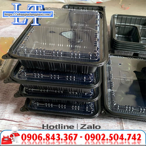 Hộp nhựa 3 ngăn đựng cơm Hộp nhựa 3 ngăn đựng cơm