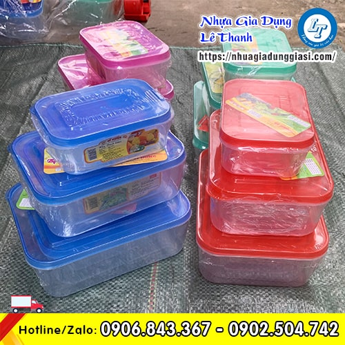 Hộp nhựa bảo quản thực phẩm tiện lợi giá sỉ Hộp nhựa bảo quản thực phẩm tiện lợi giá sỉ