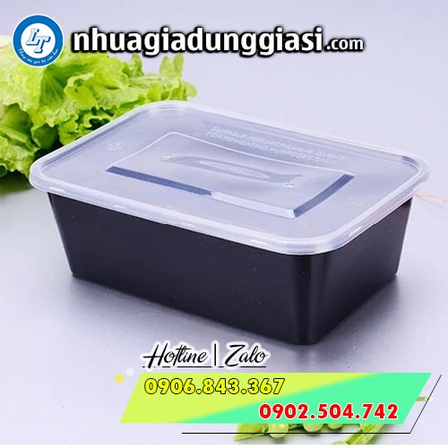 Hộp nhựa chữ nhật đen chịu nhiệt tốt Hộp nhựa chữ nhật đen chịu nhiệt tốt