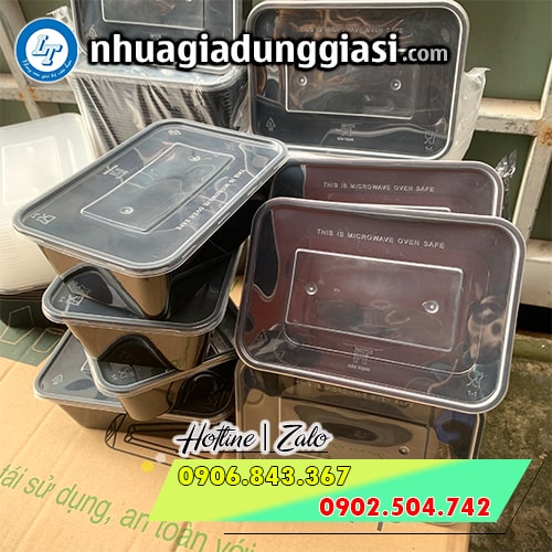 Hộp nhựa chữ nhật đen giá sỉ siêu tốt Hộp nhựa chữ nhật đen giá sỉ siêu tốt
