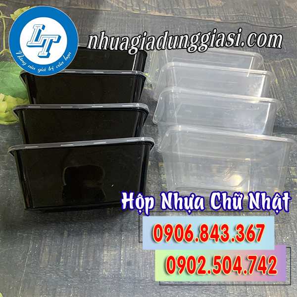 Hộp nhựa chữ nhật đựng thực phẩm