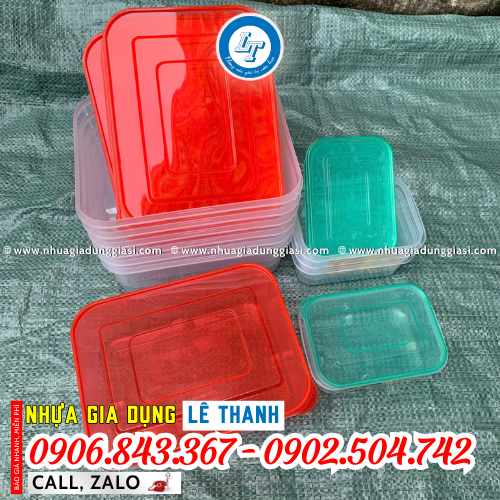 Hộp nhựa chữ nhật nhiều kích cỡ Hộp nhựa chữ nhật nhiều kích cỡ