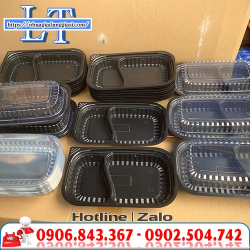 Hộp nhựa đựng cơm 2 ngăn Hộp nhựa đựng cơm 2 ngăn