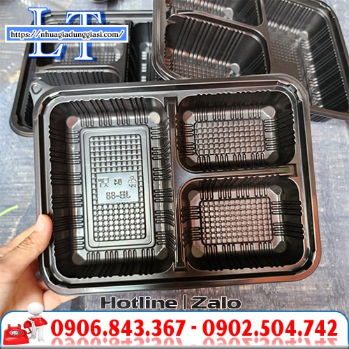 Hộp nhựa đựng cơm 3 ngăn Hộp nhựa đựng cơm 3 ngăn
