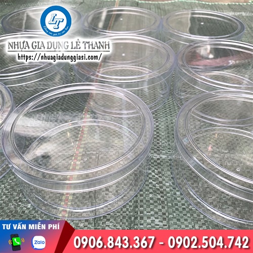 Hộp nhựa đựng hạt điều 500g Hộp nhựa đựng hạt điều 500g