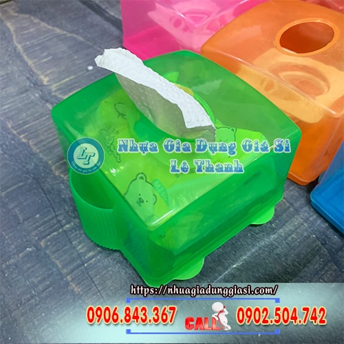 Hộp nhựa đựng khăn giấy rút Hộp nhựa đựng khăn giấy rút
