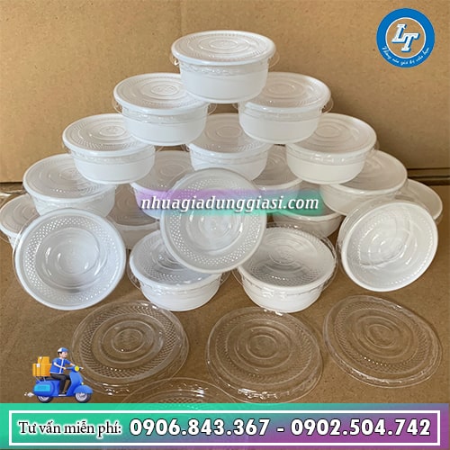 Hộp nhựa đựng nước chấm HS55 Hộp nhựa đựng nước chấm HS55