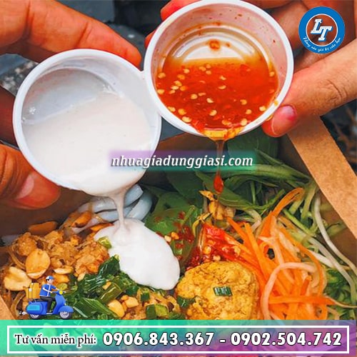 Hộp nhựa đựng nước chấm nhỏ gọn tiện lợi Hộp nhựa đựng nước chấm nhỏ gọn tiện lợi