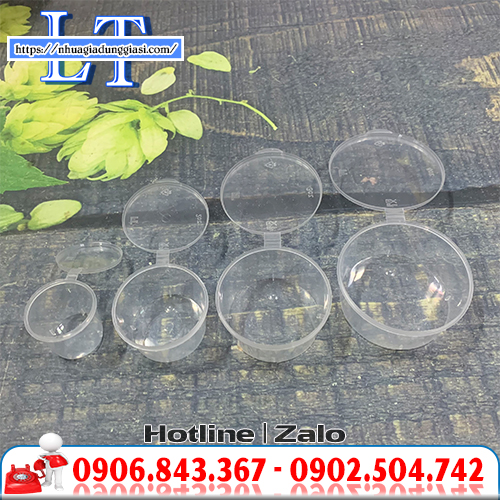 Hộp nhựa đựng nước sốt đủ size Hộp nhựa đựng nước sốt đủ size