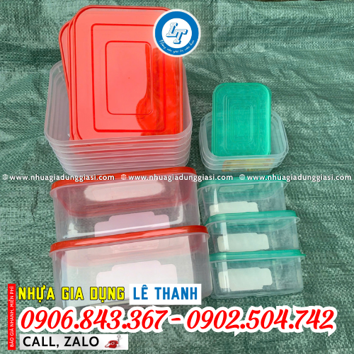 Hộp nhựa đựng thực phẩm nhiều size Hộp nhựa đựng thực phẩm nhiều size