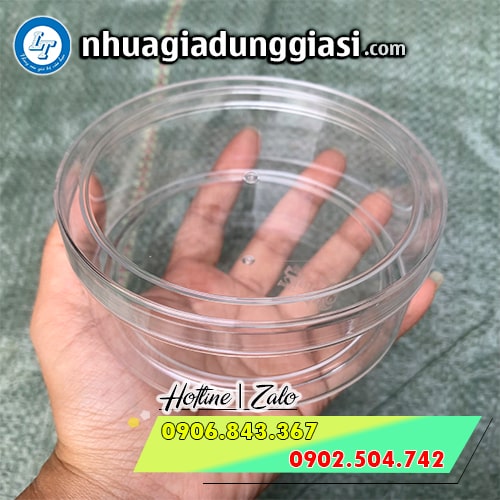 Hộp nhựa mica tròn 250g Hộp nhựa mica tròn 250g