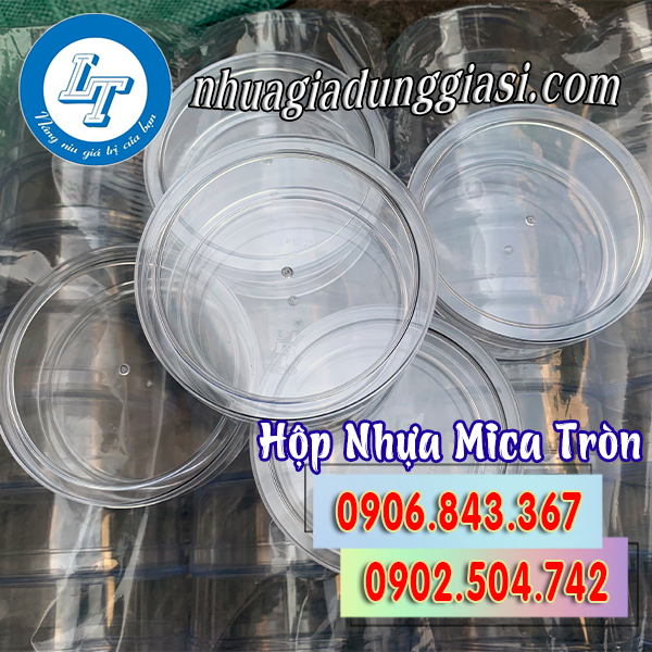 Hộp nhựa mica tròn giá sỉ