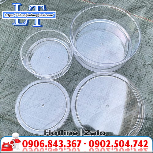 Hộp nhựa mica tròn trong suốt Hộp nhựa mica tròn trong suốt