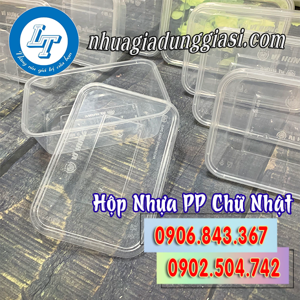 Hộp nhựa PP chữ nhật giá rẻ