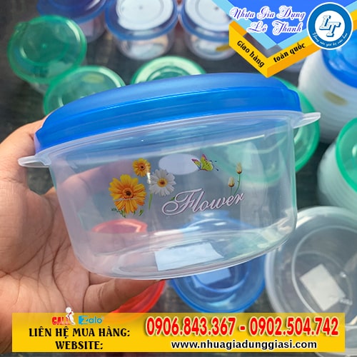 Hộp nhựa PP tròn cứng cáp Hộp nhựa PP tròn cứng cáp