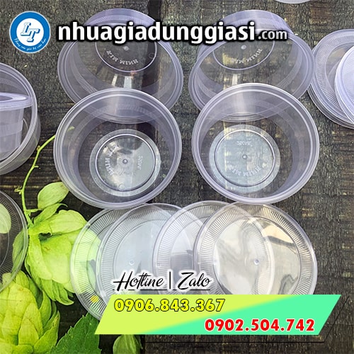 Hộp nhựa tròn có nắp 250ml Hộp nhựa tròn có nắp 250ml