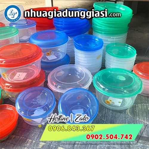 Hộp nhựa tròn có nắp đủ màu đủ cỡ Hộp nhựa tròn có nắp đủ màu đủ cỡ