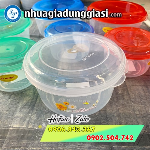 Hộp nhựa tròn có nắp Hộp nhựa tròn có nắp