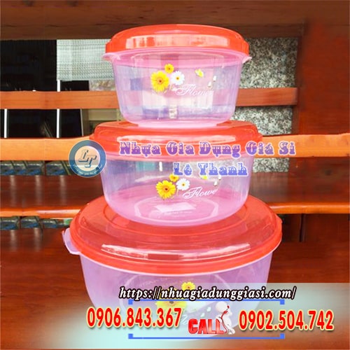 Hộp nhựa tròn đựng thực phẩm tiện dụng