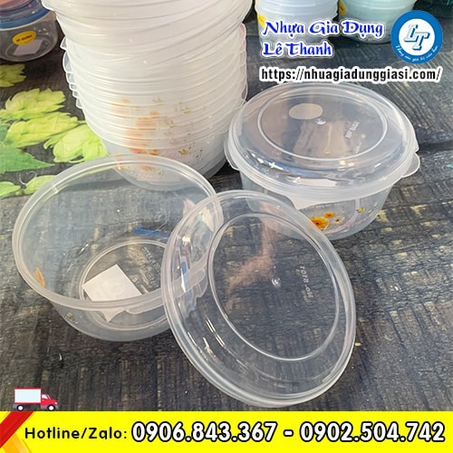 Hộp tròn đựng thực phẩm trong suốt Hộp tròn đựng thực phẩm trong suốt
