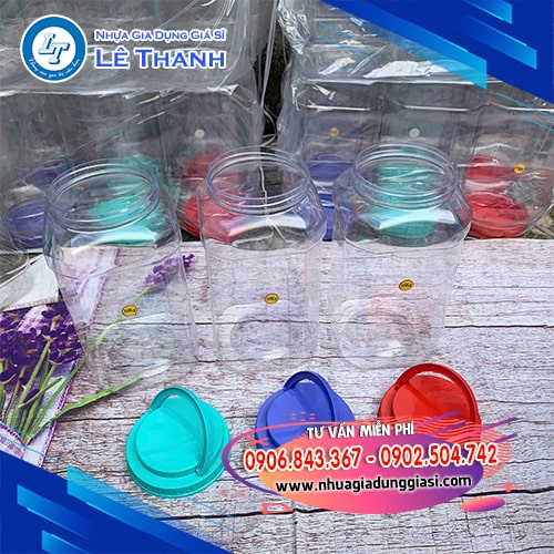 Hũ nhựa 10kg vuông Hũ nhựa 10kg vuông