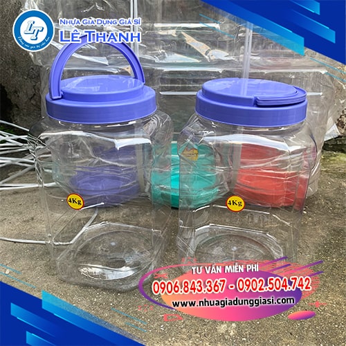 Hũ nhựa 4kg Hũ nhựa 4kg
