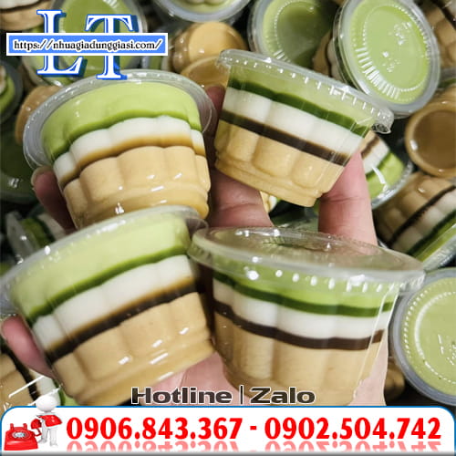 Hũ nhựa đựng rau câu hoa mai Hũ nhựa đựng rau câu hoa mai