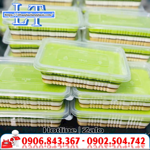 Hũ nhựa đựng rau câu sọc Hũ nhựa đựng rau câu sọc