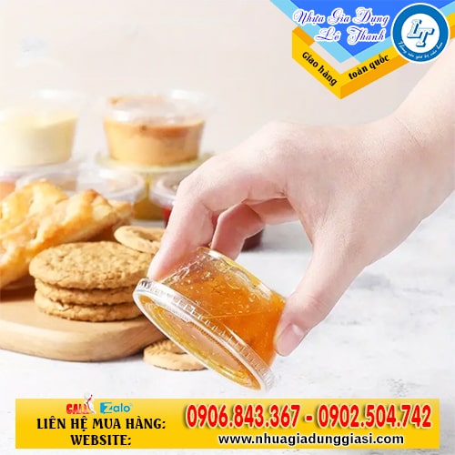 Hũ nhựa đựng sốt nắp đậy kín chắc Hũ nhựa đựng sốt nắp đậy kín chắc