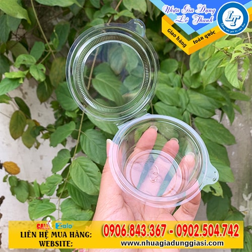 Hũ nhựa đựng sốt nắp liền 4oz Hũ nhựa đựng sốt nắp liền 4oz