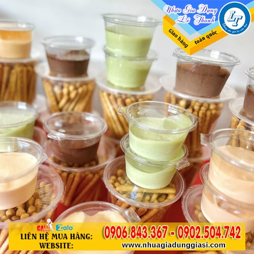 Hũ nhựa đựng sốt nắp liền tiện lợi Hũ nhựa đựng sốt nắp liền tiện lợi