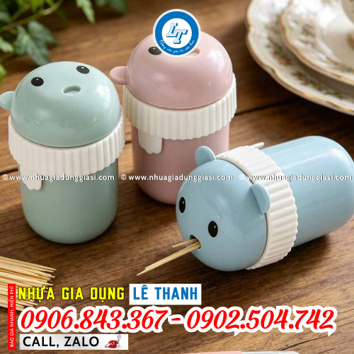 Hũ nhựa đựng tăm độ bền cao Hũ nhựa đựng tăm độ bền cao