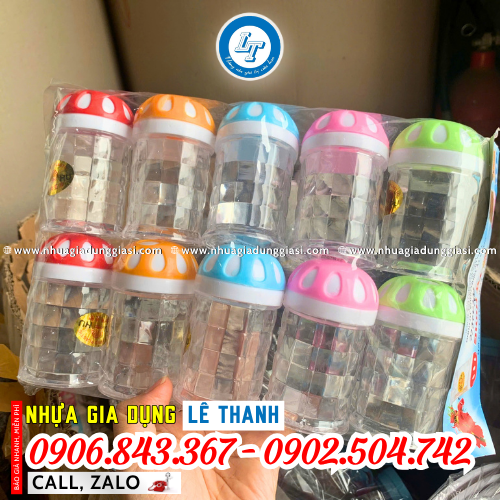 Hũ nhựa đựng tăm lốc 10 cái Hũ nhựa đựng tăm lốc 10 cái
