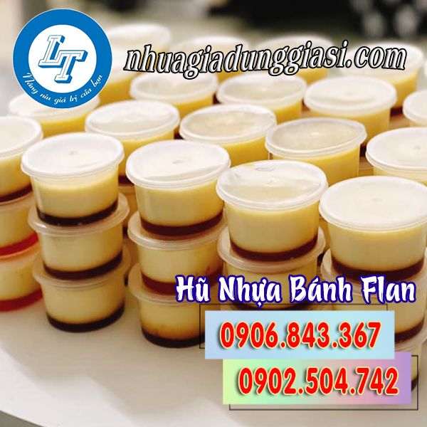 Hũ nhựa làm bánh flan