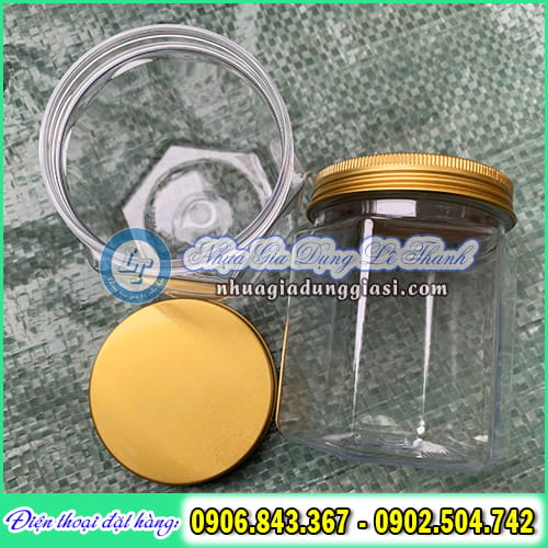 Hũ nhựa lục giác Hũ nhựa lục giác