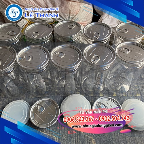 Hũ nhựa PET 1000ml nắp nhôm xé Hũ nhựa PET 1000ml nắp nhôm xé