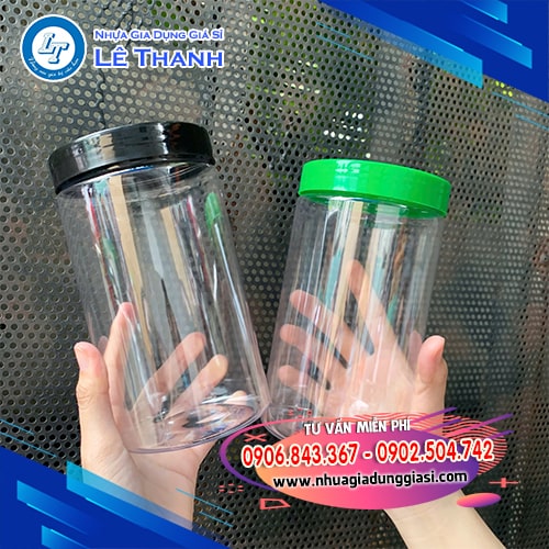Hũ nhựa PET 1000ml nắp nhựa Hũ nhựa PET 1000ml nắp nhựa