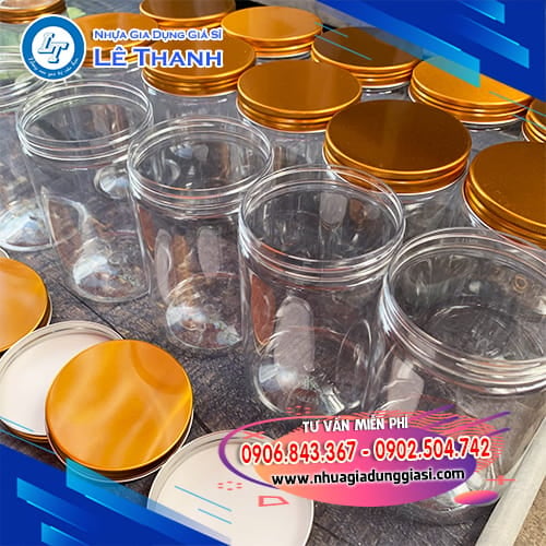 Hũ nhựa PET 900ml nắp nhôm Hũ nhựa PET 900ml nắp nhôm