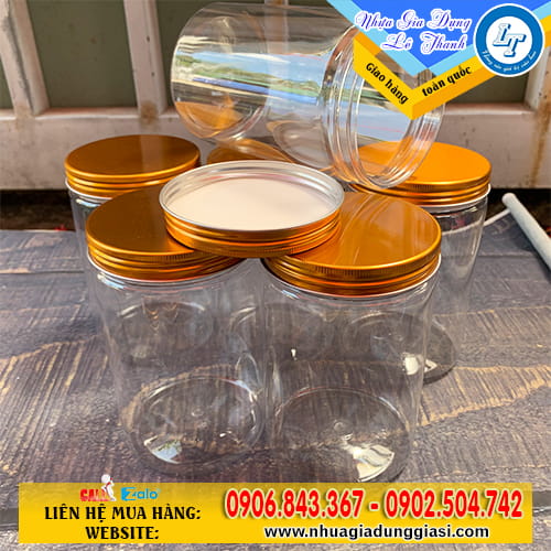 Hũ nhựa PET độ trong suốt cao Hũ nhựa PET độ trong suốt cao